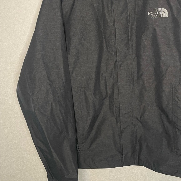 The North Face coat raincoat Men's sz medium Charcoal - Picture 2 of 5